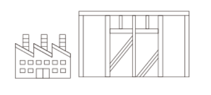 工場でパネルを生産